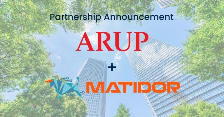 Matidor and Arup announce partnership to help organizations optimize energy efficiency with smart city modeling